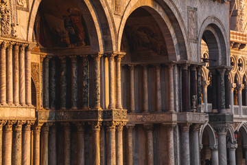 Detail of Saint Mark's Basilica, Venice, Italy