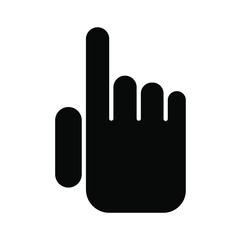 hand icon on white background