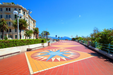Obraz premium Genoa city seafront in Italy