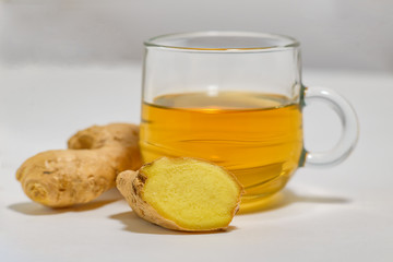 Green tea with ginger for viral and colds. 