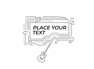 Flat linear promotion geometric shapes banner, scroll,  sticker, badge, price tag, poster.