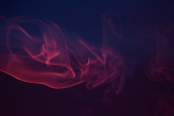 red blue smoke