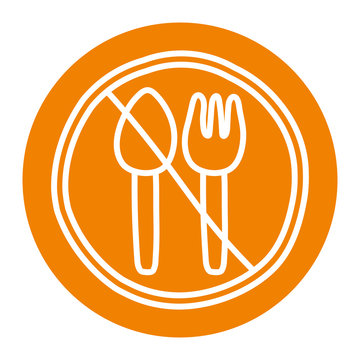 Ramadan fasting block line style icon vector design