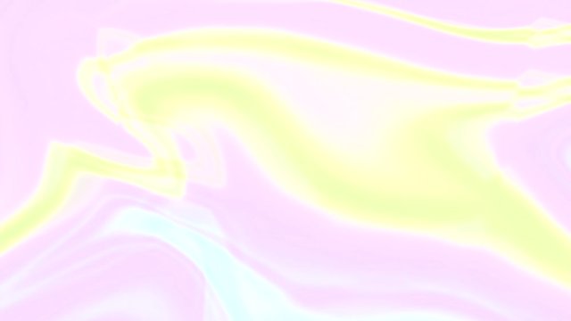 Yellow, pink and bright blue pastel flowing liquid waves abstract motion background.
