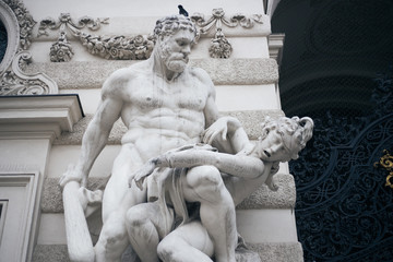 Old monument in the center of Vienna in Austria