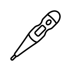 digital thermometer icon design, flat style icon collection