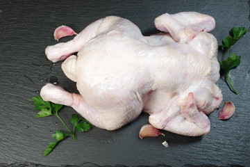  raw chicken with parsley © Witold Krasowski