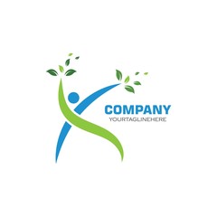 Healthy Life people  Logo template vector