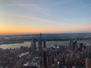 New York sunset landscape