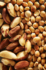 Brazil nuts and sacha inchi nuts 