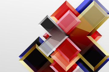 Metal arrow shape background. Abstract geometric background with 3d effect composition For Wallpaper, Banner, Background, Card, Book Illustration, landing page