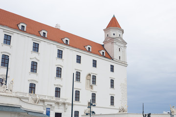 Fototapeta na wymiar Old Bratislava Castle in the capital of Slovakia