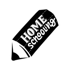 Home schooling icon vector. Linear style sign for mobile concept and web design. School Symbol illustration. Business concept with text. Flat clipart on white background.