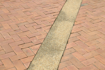 Fototapeta premium Red brick floor texture background