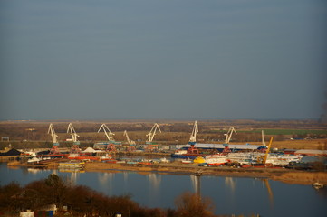 boats in the harbor