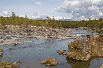 Sjoa- beliebtes Wildwasserrevier in Norwegen