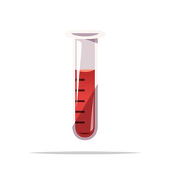 Laboratory test tube vector isolated illustration