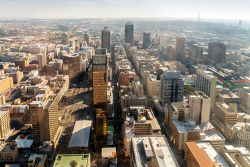 Fototapeta premium Downtown of Johannesburg, South Africa