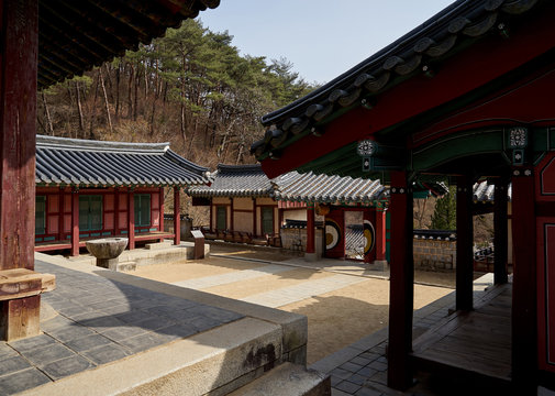 Dosanseowon Confucian Academy in Andong-si, South Korea. Dosanseowon is a school of Joseon Dynasty.