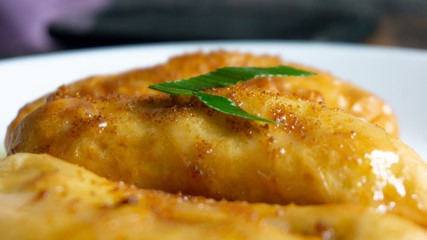 Fried bananas, Indonesian street food