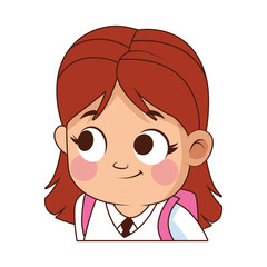 cute little girl avatar character