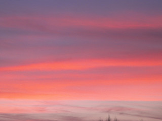Beautiful sunset sky as nature background.