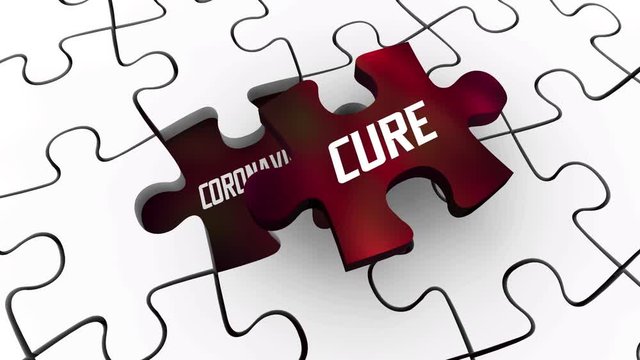 Coronavirus Puzzle Solution Cure Treatment Solved COVID-19 Outbreak Pandemic 3d Animation