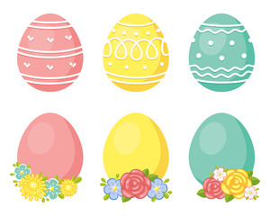 Happy Easter Eggs Set