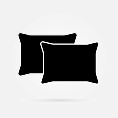 Pillow icon. Single flat icon on white background. Vector illustration