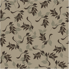 Vector spring abstract background flowers seamless pattern