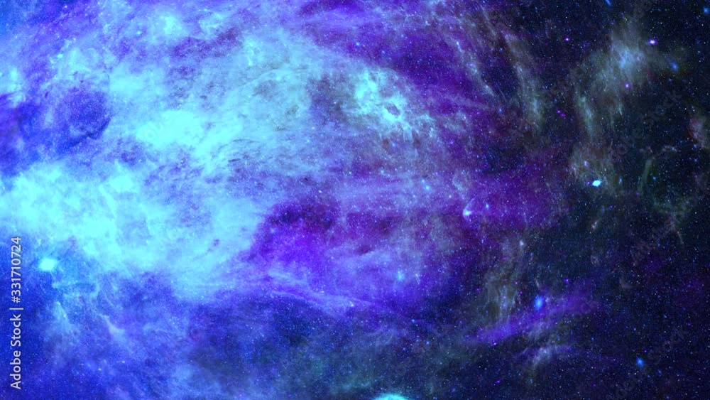 Canvas Prints animation view to travelling across the universe in moving