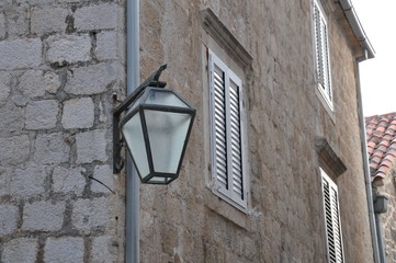 lantern on the wall