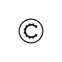 letter C logo icon template