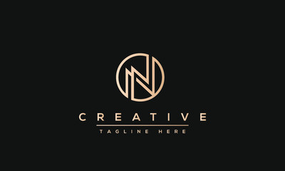 Modern creative N Logo Design and template. NN icon initial Based Monogram and Letters in vector.