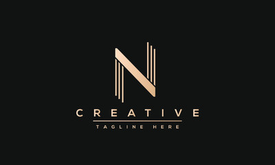 Modern creative N Logo Design and template. NN icon initial Based Monogram and Letters in vector.