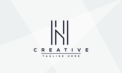 Modern creative N Logo Design and template. NN icon initial Based Monogram and Letters in vector.