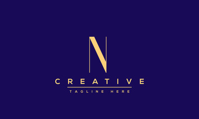 Modern creative N Logo Design and template. NN icon initial Based Monogram and Letters in vector.