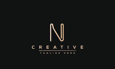 Modern creative N Logo Design and template. NN icon initial Based Monogram and Letters in vector.