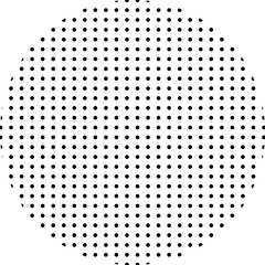 Dots array in form of circle