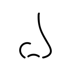 nose men icon vector. nose men sign. isolated contour symbol illustration