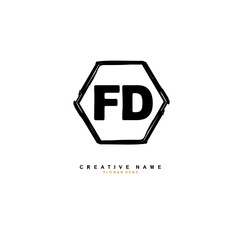 F A FA Initial logo template vector. Letter logo concept