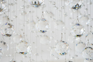 crystal balls on a white background.