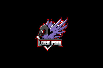 goose cartoon animal vector logo template © infernal  kiss