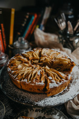food, dessert, apple, cake, pastry, pie, fruit, sweet, homemade, delicious, background, crust, baked, tart, slice, fresh, piece, bakery, autumn, cinnamon, american, closeup, dish, sugar, thanksgiving,