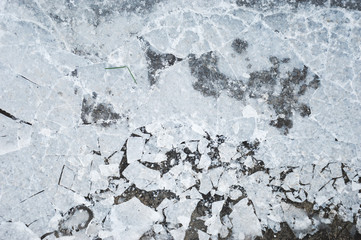 broken ice. texture and background for the design.