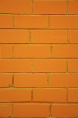 Texture of an orange brick wall.