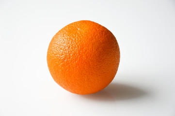 bright, juicy orange on a white background
