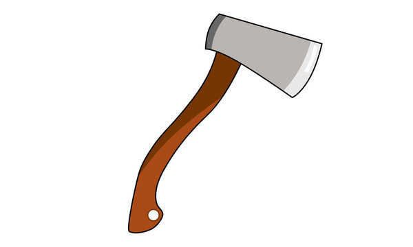 Hatchet. This image can be used to design a blog about hiking, travel, hiking products