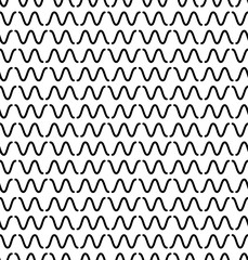 Vector geometric seamless pattern. Modern geometric background with small wavy lines.