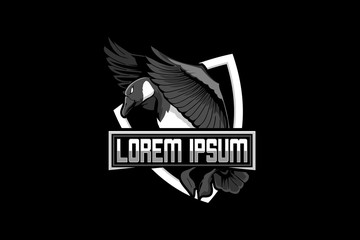 goose vector badge logo template © infernal  kiss